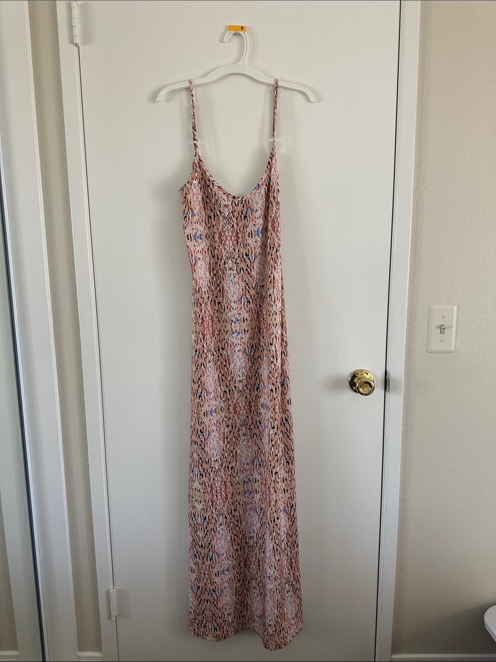 Whitney Eve Pink Multi-Print Slip Maxi Dress